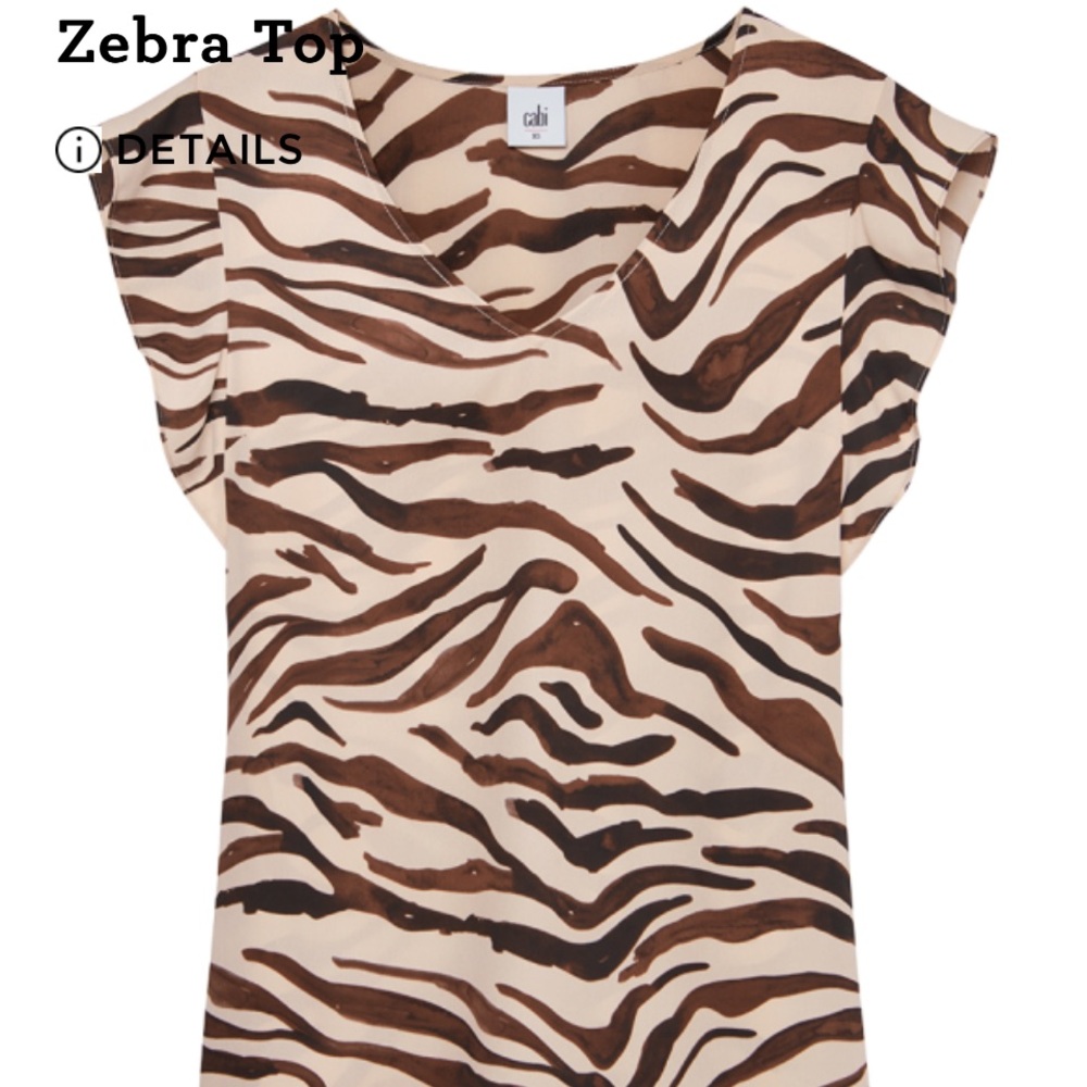 CAbi - Zebra Top (3771)